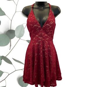 Gorgeous burgundy/red sparkly dress